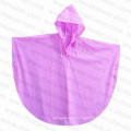 Popular Colorful PVC Waterproof Rain Poncho for School Students